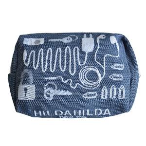 HildaHilda（ヒルダヒルダ）ポーチ - Lサイズ「イヤホン（インディゴ）」