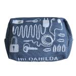 HildaHilda（ヒルダヒルダ）ポーチ - Lサイズ「イヤホン（インディゴ）」