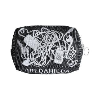 HildaHilda（ヒルダヒルダ）ポーチ - Mサイズ「イヤホン（ブラック）」